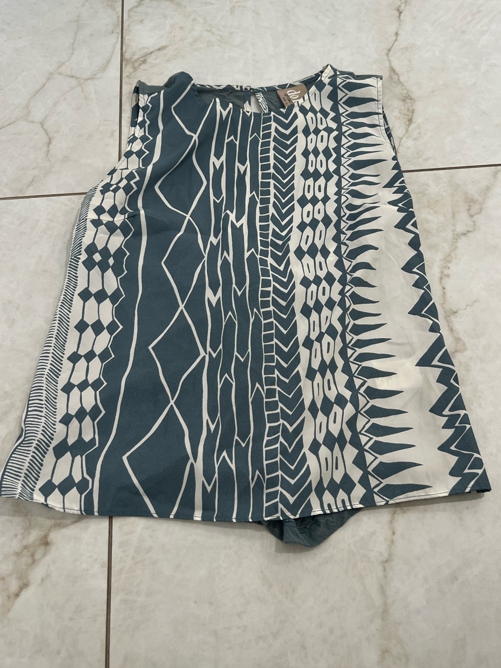 Dolan Left Coast Collection Blue Tank Top Size Small